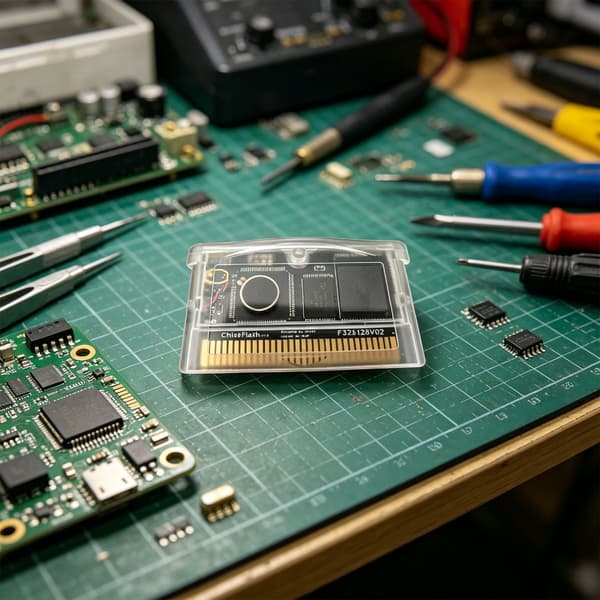 Starka metallflashkassetter speltillbehör för ChisFlash V1.2 FRAM
