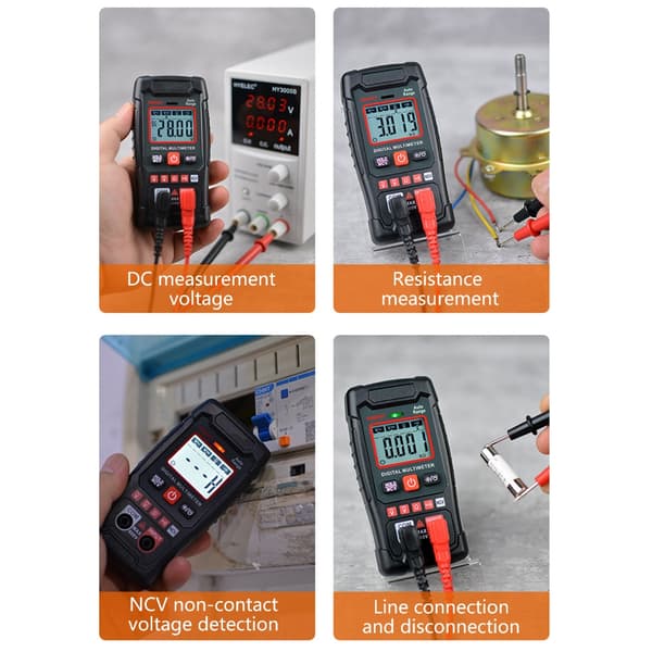 Nøjagtig Digital Multimeter Spændingstester til Spænding og Modstand