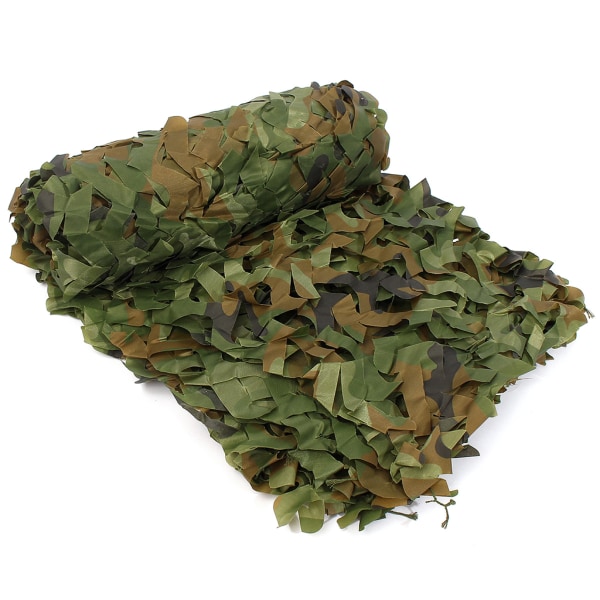 Camo Net Woodland Camouflage Netting Militær Bulk Roll Solskærm Mesh Net Camouflage Mønster Festartikler Holdbar