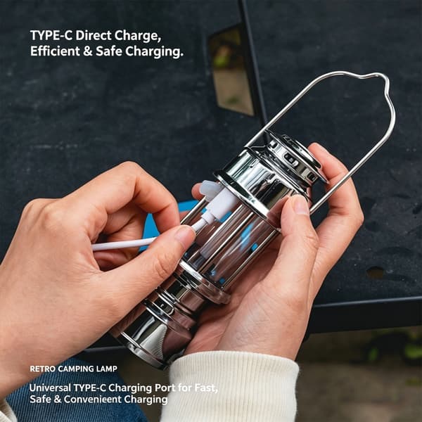 Effektiv LED-campinglampe med langtidsholdbart batteri til natlige eventyr