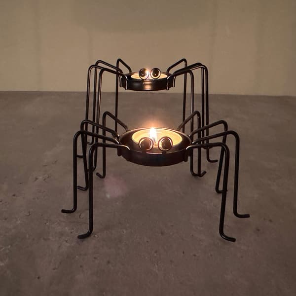 Dekorative telysholdere Lysestakeholdere Halloween-dekorasjon