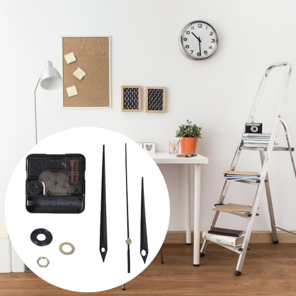DIY Klockrörelse Kit Batteridriven Tyst Mekanism och Klockvisare Set