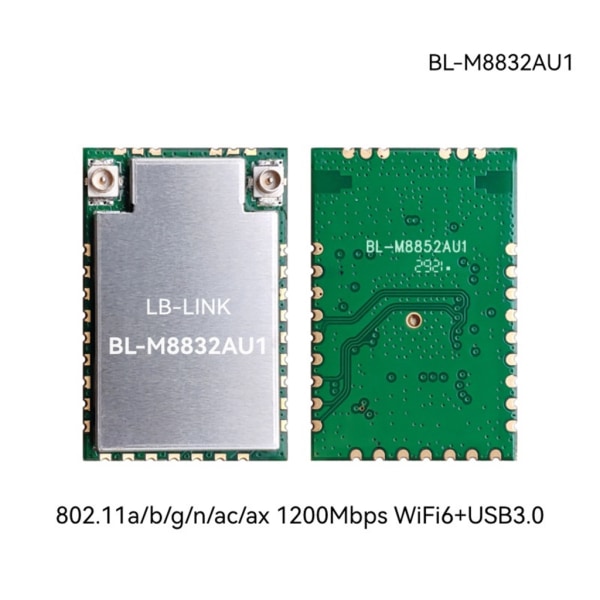RTL8832AU WiFi 6 trådlöst kort 2.4G 5G 1200Mbps nätverksadapter för bärbar dator