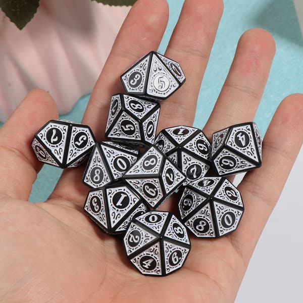 10 stk. 10-sidet terning D10 polyhedral terning til spil RPG MTG terning sæt Blue
