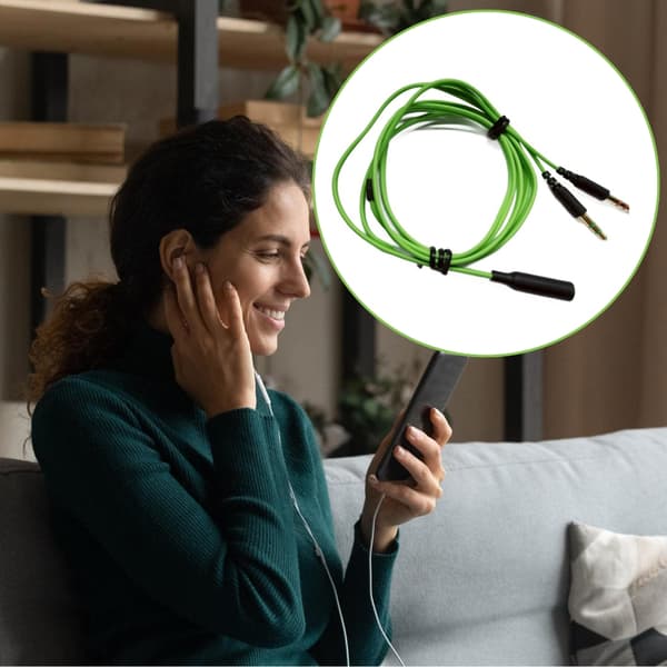 Universelle 3,5 mm kabel med dobbelt materiale til PC-gaming