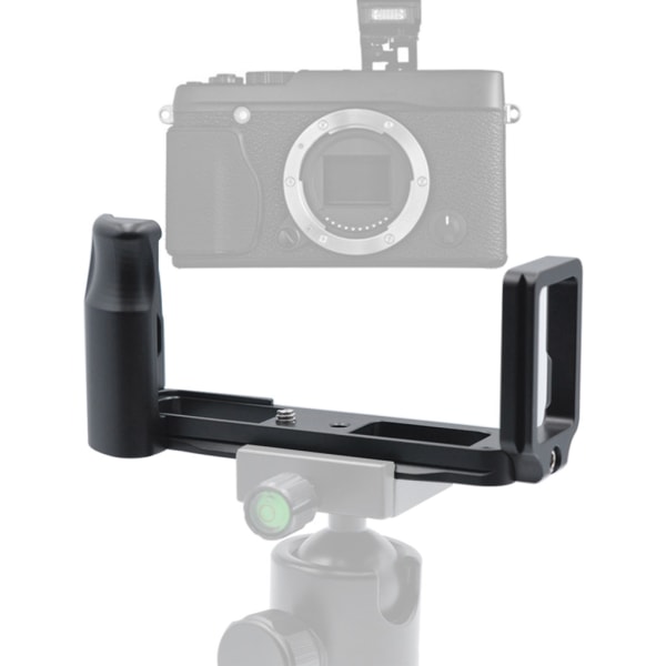 För X-E1 X-E2 Quick Release System QR Plate Kamera Stativfäste Adapter Vertikal Horisontell L-fäste Aluminiumlegering Silver