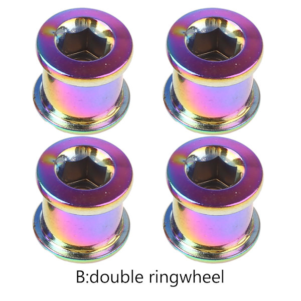 6/8mm MTB Cykel Vevarm Kedjehjul Bultar 4st Cykel Kedjehjul Skruvar A