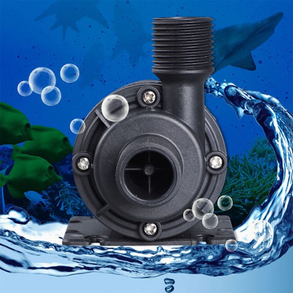 12V/24V børsteløs nedsænket minivandpumpe Amfibiepumpe plastik til havedam Akvarium Solar Fountain Pool null - 24V