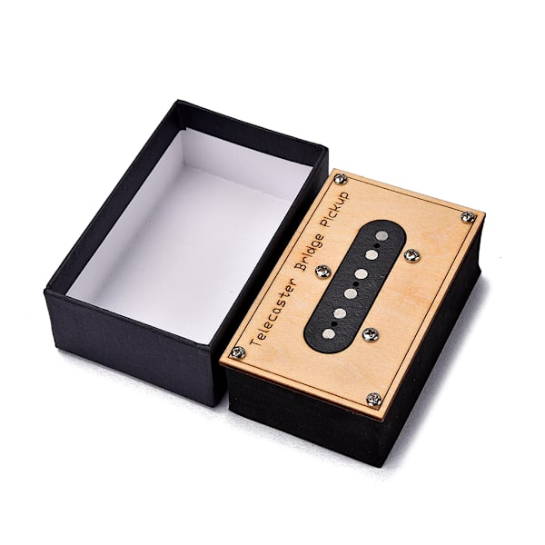 Alnico 5 S-trat Single Coil Bridge Pickup for Elektrisk Gitar Deler, Svart