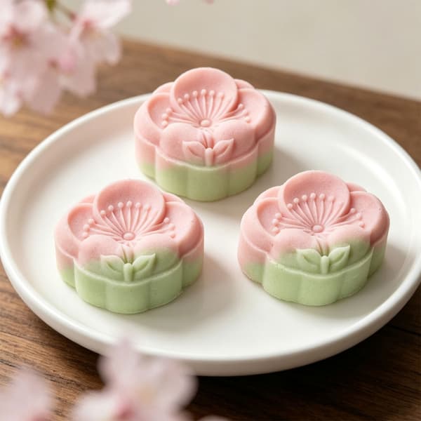 Månkakformar 1 stämplar, Höstfestival Handpressade Blomstermånkakformar