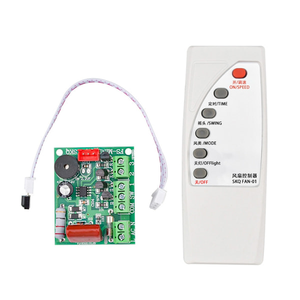 AC110-230V 100W Fan Speed ​​Controller Switch Universal Fan Fjernbetjening Modifikation Computer Board 7-8 Meters Control