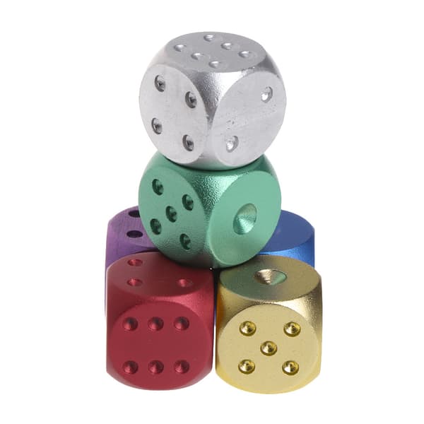 16mm 0,63 tommers digital terning 6-sidig D6 terning barn puslespill brettspill terning Glod