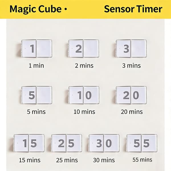 Flipping Cubes Timer Gravities Sensors Nøyaktig Tidsmåling Oppladbar Timer Påminnelse