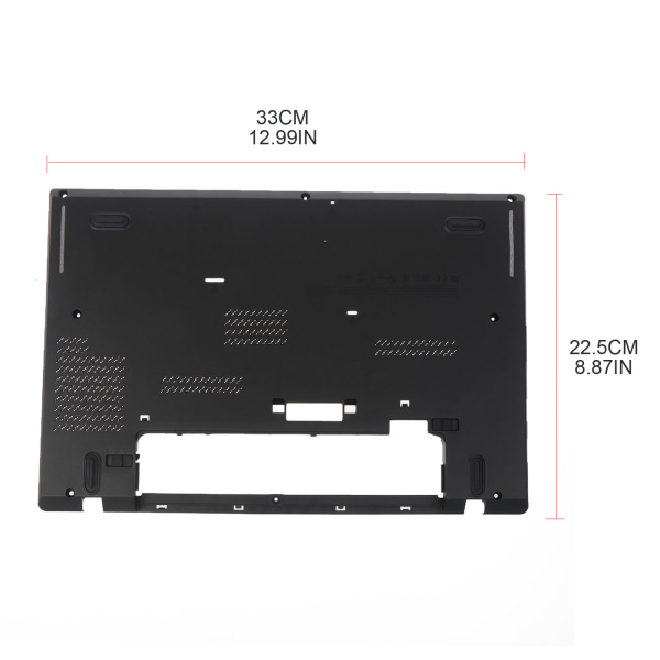 Ny bärbar datorbyte cover för case Passar LenovoThinkPad T440S T450S 14" Ultrabook D för skal (svart)