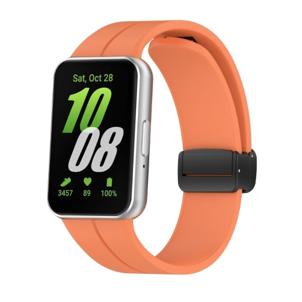 Snyggt klockband med elastik Färgglat klockband Magnetisk stängningsband för passform 3 Orange