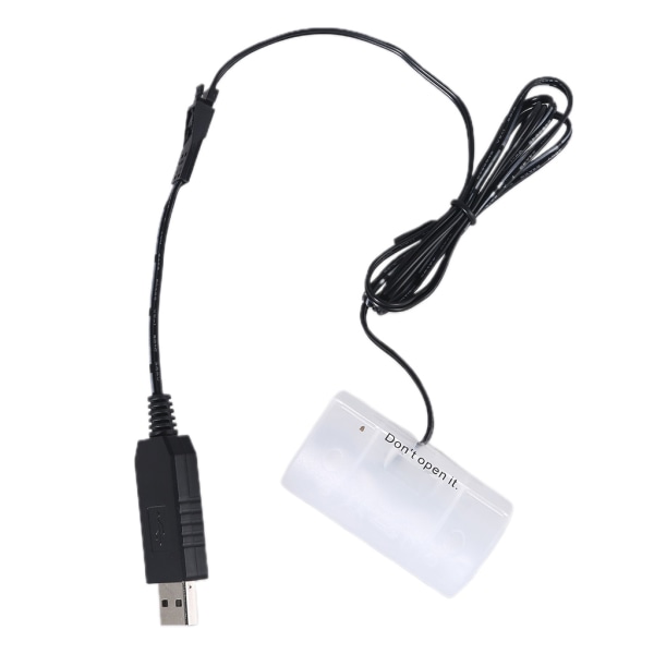 USB till D Cell Batteri Eliminator Kabel Byt 1-4st D Storlek 1,5V Batterier för klockor Fjärrkontroller Leksaker Elektronisk enhet 1.5V type