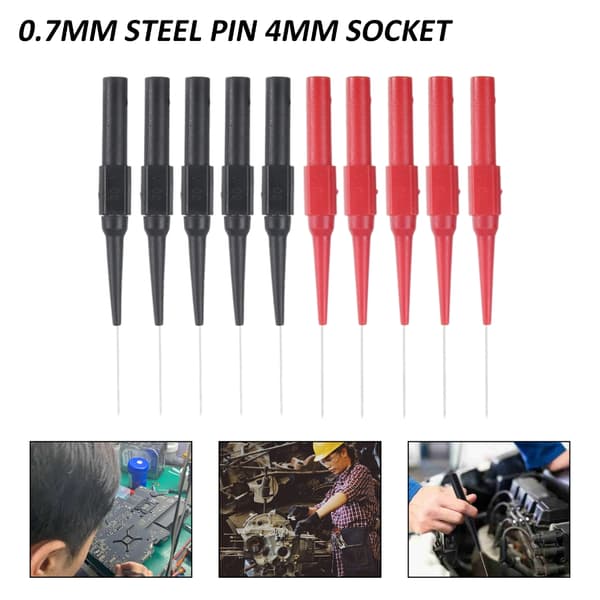 Multimeter Test Pin Sond Diagnostisk Isolering Tråd Piercing Tester Nål