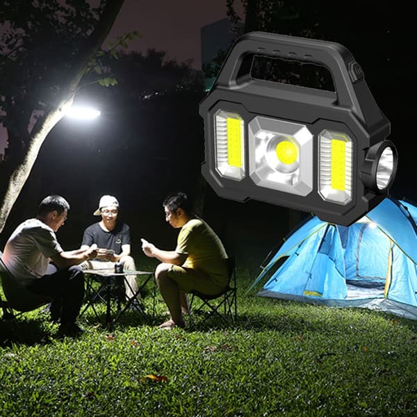 Multifunksjonell lommelykt 6 moduser campinglykt lyssterke LED-søkelys