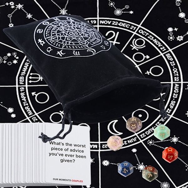 Tarot-korttipussi ja -kotelot Tarot-korttipidike matkustamisen harrastajille Type C