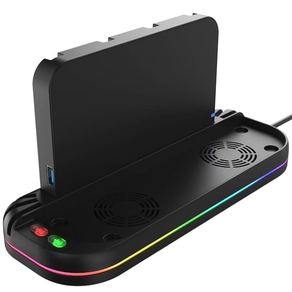Kompakte dokk-viftekjølere pluss NS2-kontroller ladehub i plast for Switch2
