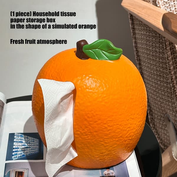 Funksjonell hygienisk silkepapirdispenser, oransjeformet serviettboks