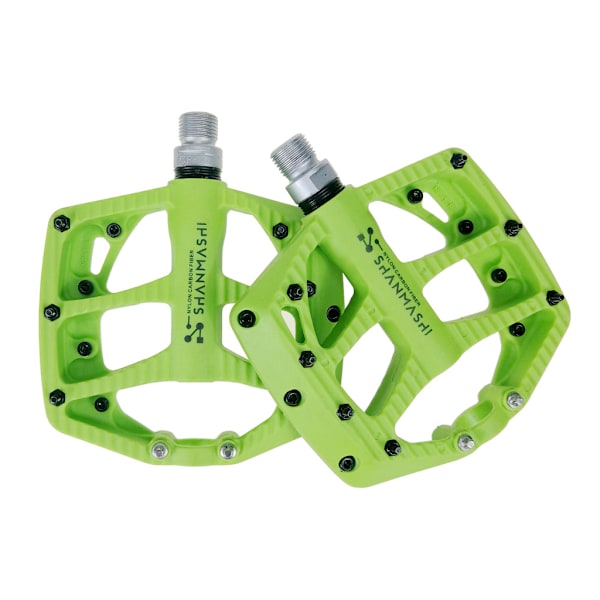MTB-pedaler Mountainbikepedaler Bred 2 Lager Lättvikt Blue