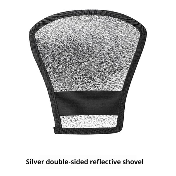 Bärbar Studs Ljusreflektor 2-sidig Flexibel Blixtdiffusorreflektor