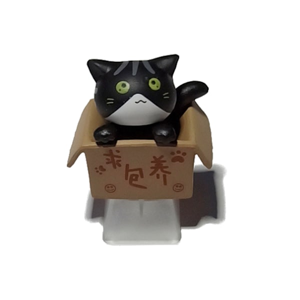 ABS for Cat Custom Cartoon Anime Keycap Nedre bakgrunnsbelyste Taster Passer for Cherry MX Mekanisk tastatur for Key Cap Childre