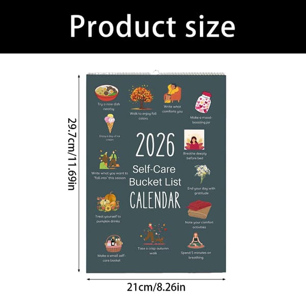 2026 Kreativ Illustrationskalender Konstpapperstryck Väggkalender