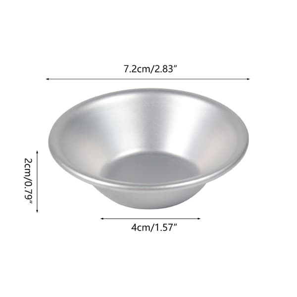 Set med 10 Mini Bakformar Non-Stick Formar Baktillbehör Ägg Tarteletter Formar