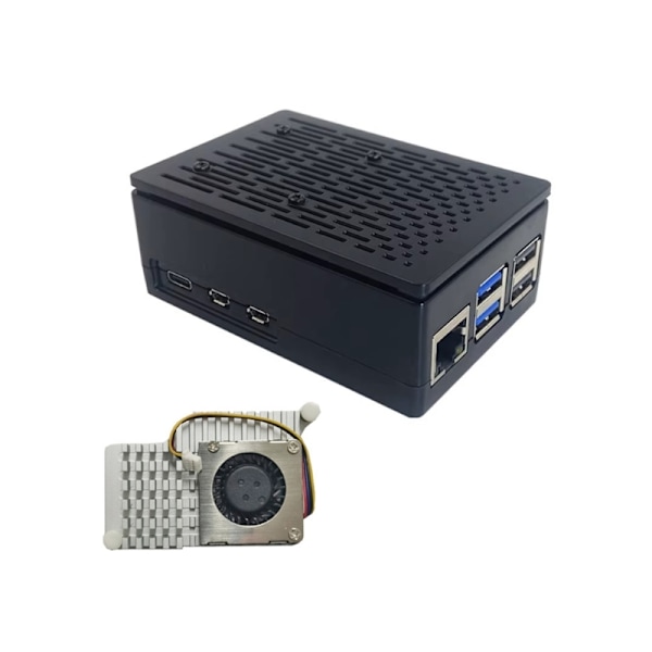 Til RPI 5 Board Cover ABS Sprøjtestøbt Case Protector Box Valgfri officiel kølepladeventilator
