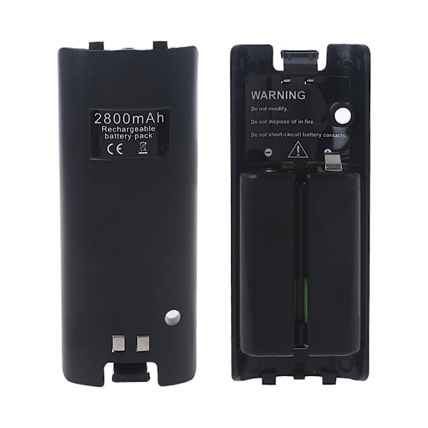 2800 mah trygt oppladbart batteri for WII for WII U spillkonsoll 2 stk/pakke