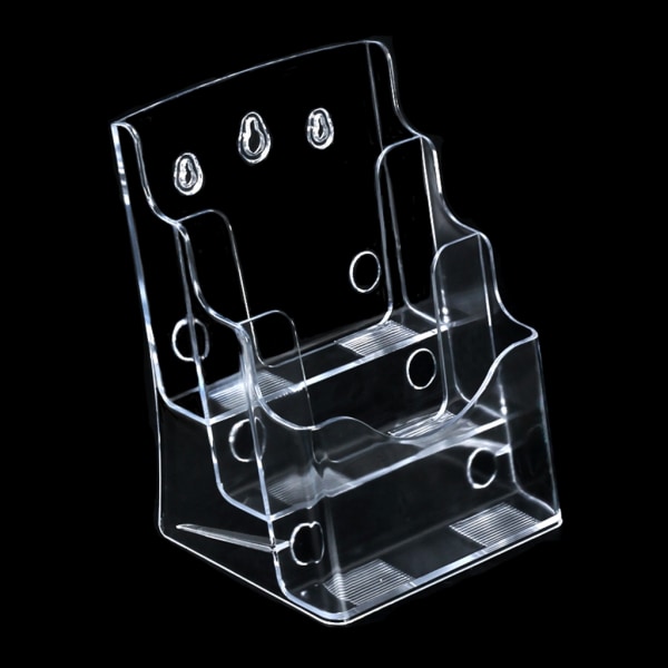 Plast Flyers Holder Pamfletter Display Stand til litteratur, hæfte null - J