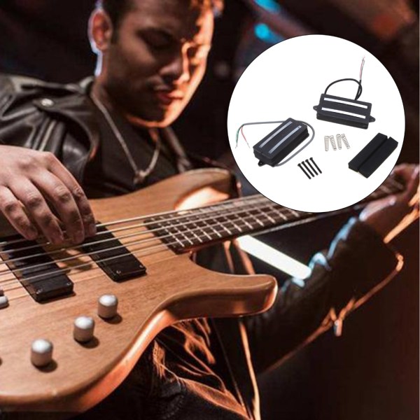 Mini Humbucker Dual Rail Humbucker Twin Blade Pickup for Gitar