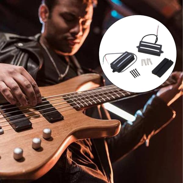 Mini Humbucker Dubbel Rail Humbucker Twin Blade Pickup för Gitarr