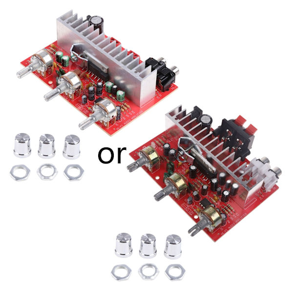 TDA 7377 40w Car DIY Stereo Audio Forstærker Power Board med sølv knap