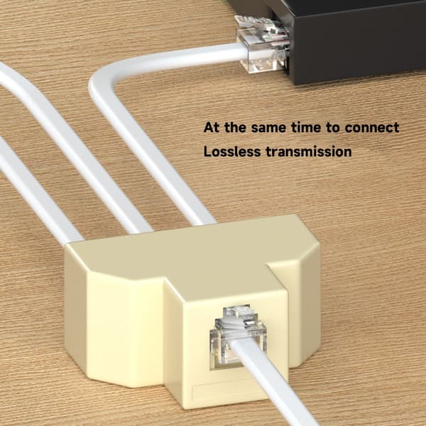 Telefon Splitter Adapter Trevejs Samledåse Tabfri Transmission