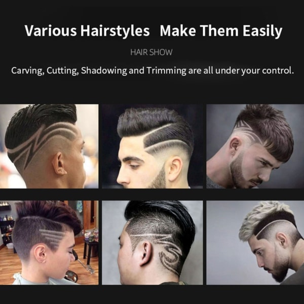 Professionella hårklippare för män Hårklippare för hårklipp USB Uppladdningsbar