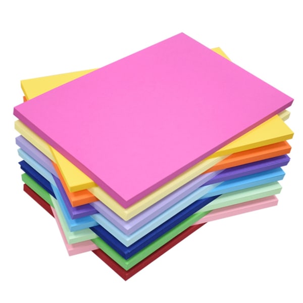 50 ark 8K färgat kartong, tjockt färgat papper, handgjort set Kraft paper - 200g 8k