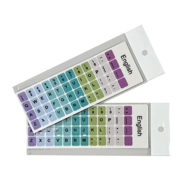 2-arks tilpassede engelske tastaturklistermærker Nøgleklistermærker til engelske tastaturer Perfekt til studerende og professionelle