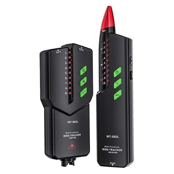 Effektiv kabeltester for rask feildeteksjon og linjetesting