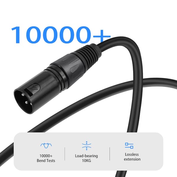 Metalsmed Kabelpanel Link 3-benet Hun til Han Stemmekabel Uden Lodning