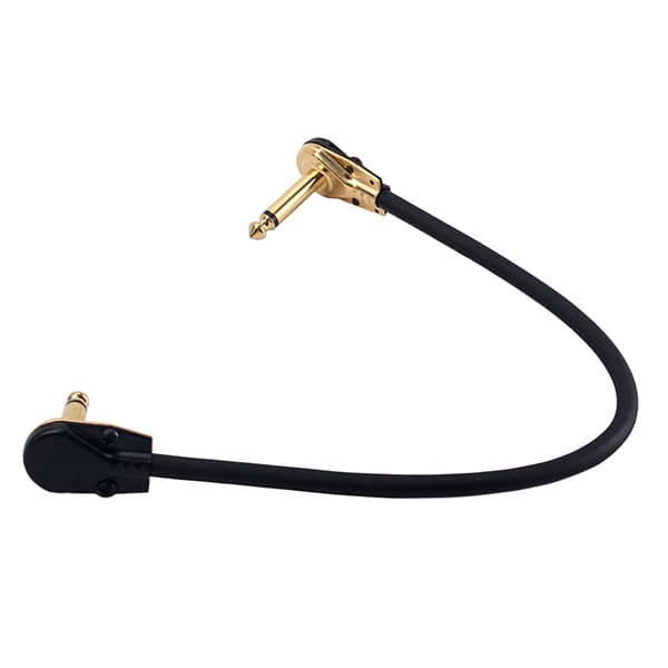 7 tum 13 tum gitarr patchkablar, svart gitarrpedal kabel påverkan kabel sladd 33 cm