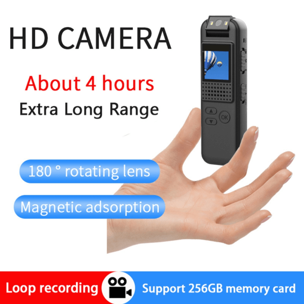 Mini Clear Video Recorder HighDefinition magnetisk sugvideopenna Polis brottsbekämpande videokamera Mini digitalkamera null - 64G
