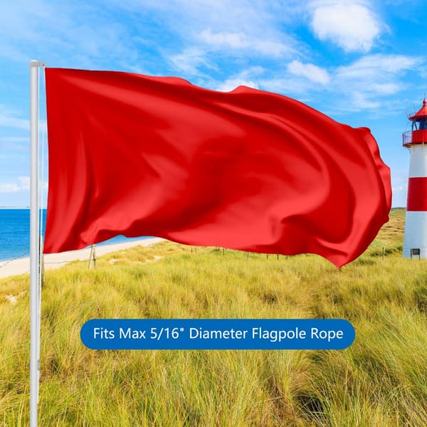 Flagstangsvogn til 2 tommer til 2,6 tommer diameter flagstænger 2,5 tommer aluminiumsflag
