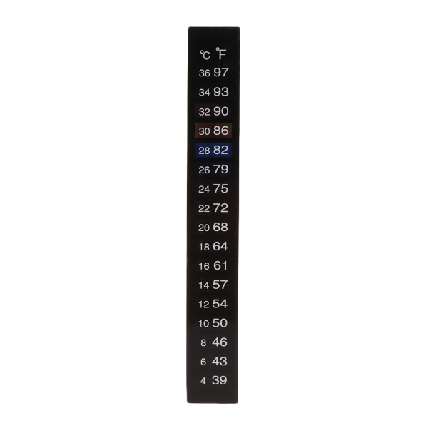 Klistermärke Temperatur termometer Akvarium självhäftande remsa för bryggning 18 - 34 ℃