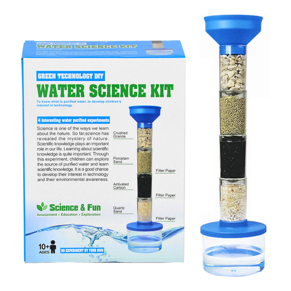 Mini Bärbar Barn Experiment Kit med rent vatten Studieverktygsspel Bästa presenten