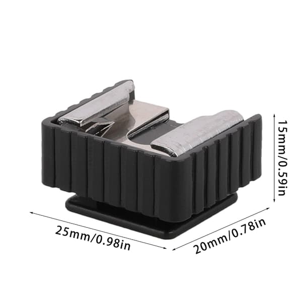 ABS Blixtstativ med Blixtskofäste 1/4 tums Adapter för Blixtar