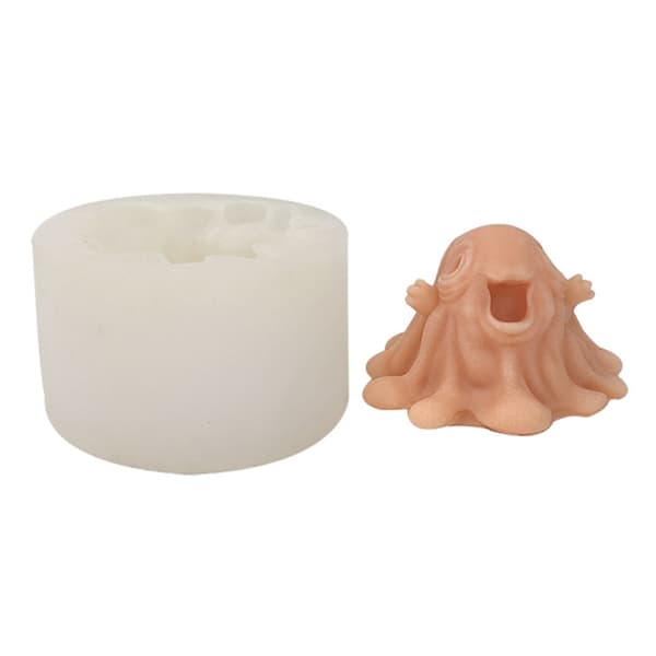3D Spøgelses Lysestøbeforme Støbeforme Silikoneform til Halloween Dekorationer