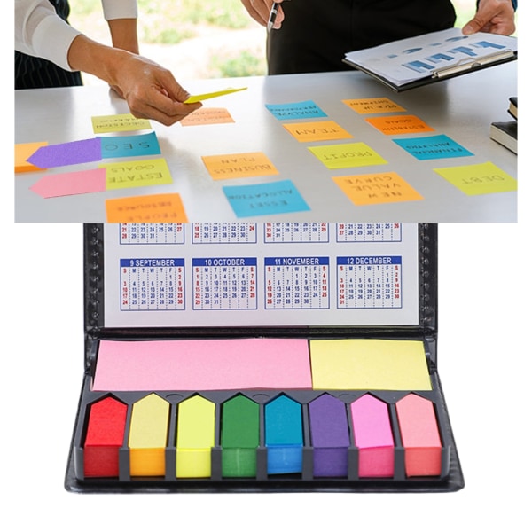 Sticky Notes Sett Skrivbar Memo Pad Selvklebende Post Note Memo Stickers Kalender 2024 Memo Stickers for Office School null - 1